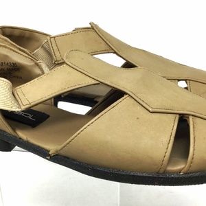 Gran Sol Women's Slip On Sandals Size 7.5w Brown